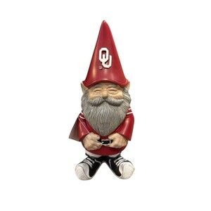 New Creative OU Oklahoma Garden Gnome Sooners College University Red Sports Gift